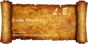 Luda Beatrix névjegykártya